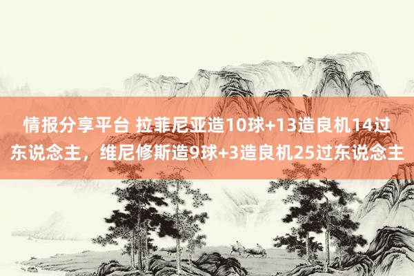 情报分享平台 拉菲尼亚造10球+13造良机14过东说念主，维尼修斯造9球+3造良机25过东说念主